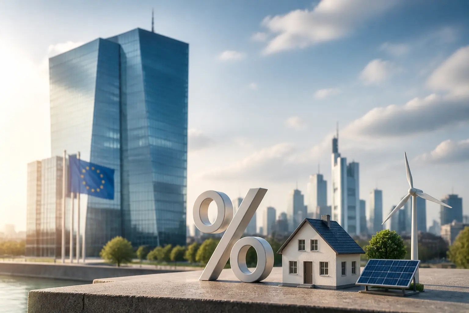 Hlavný redakčný vizuál k článku ECB v septembri 2026: pri vyšších trhových sadzbách zohrali úlohu energie aj domáce faktory
