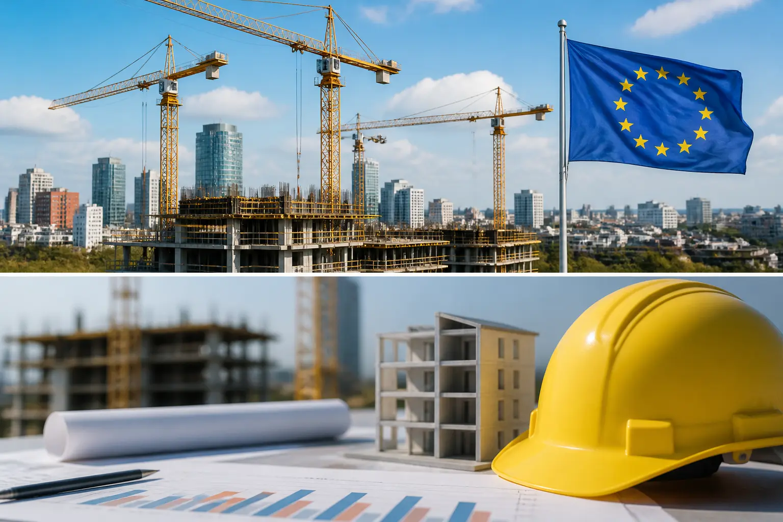 Secondary editorial visual for the article EU construction output rebounded in August, but building activity remained weak
