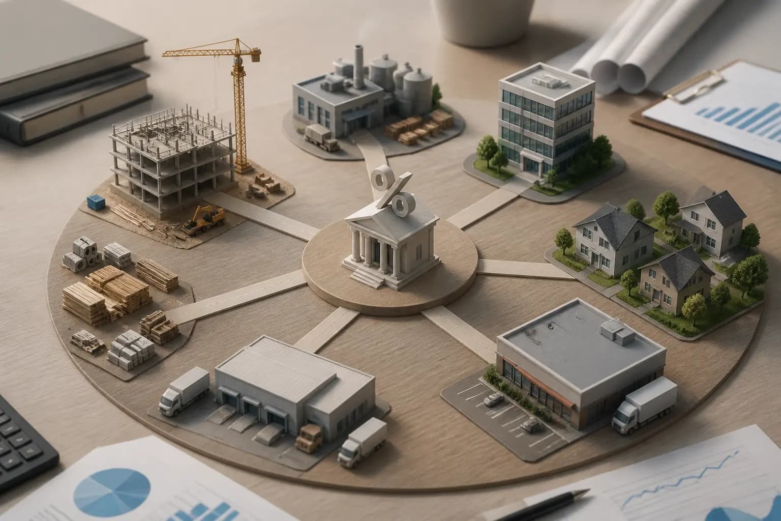 Secondary editorial visual for the article How Interest Rate Changes Propagate Through the Entire Supply Chain