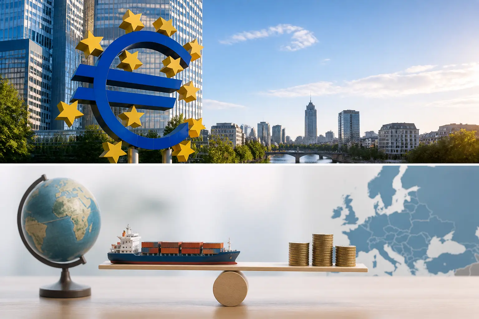 Secondary editorial visual for the article The euro area’s external assets rose even as its current account surplus narrowed