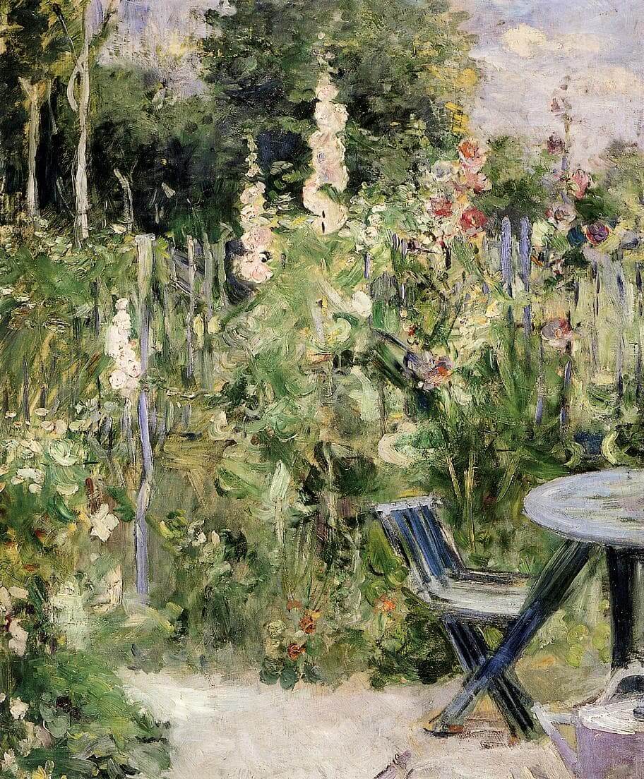 Vytvořte si svůj web s bloky 1 “Roses Trémières” by Berthe Morisot