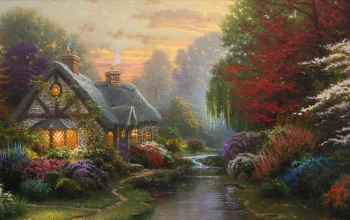 Thomas Kinkade: Obľúbený aj zatracovaný “Painter of Light” 6 malovaný-obraz